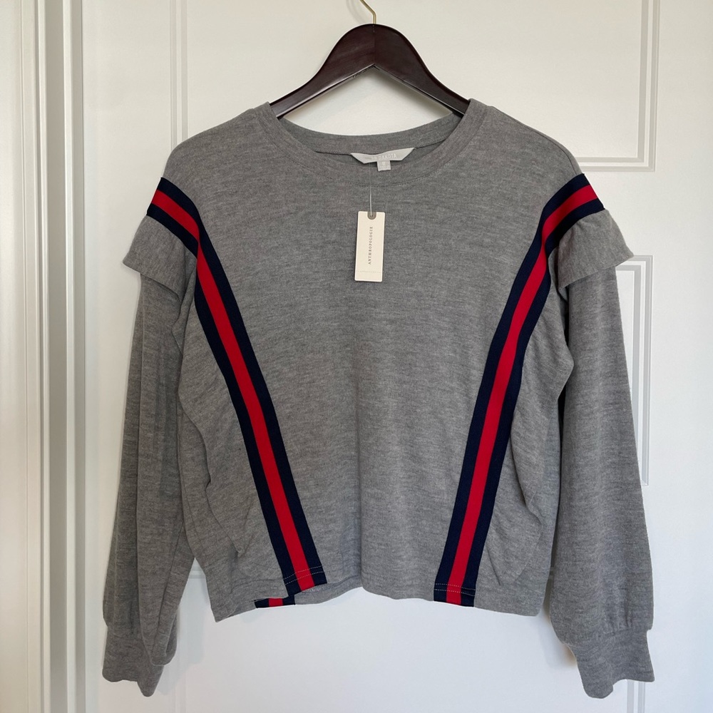 BB Dakota Anthropologie Grey Top Size Small